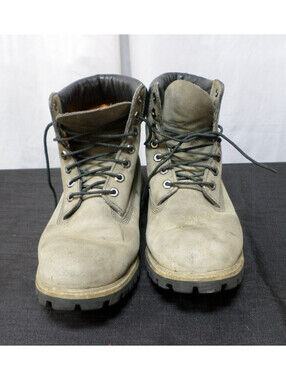 EUC TIMBERLAND 6609A 3098 LACE UP HIKING BOOTS GRAY/GREENISH BOOTS MENS 10.5M
